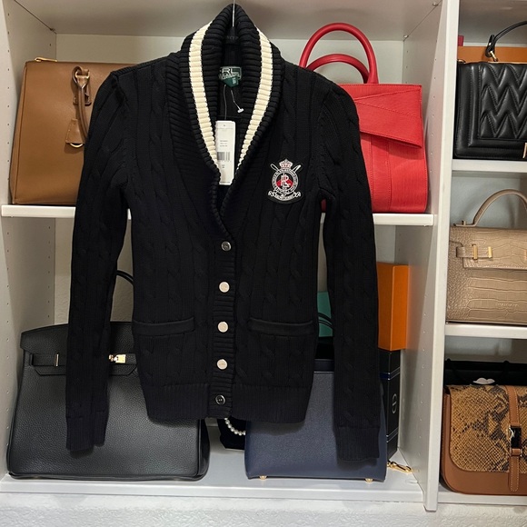 TRADED.New with tag Ralph Lauren cable cardigan - Picture 4 of 9